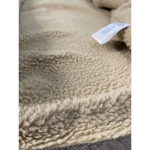 Wolverine Upland Sherpa Lined Gray Vest Twill Cotton Men’s Large Full Zip - Picture 9 of 16